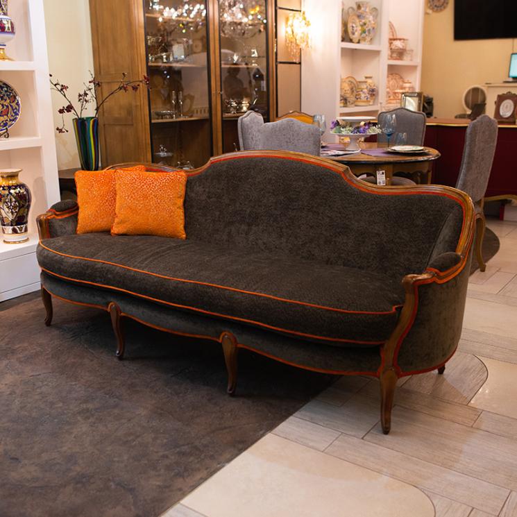 Трехместный диван из натурального дерева Luis XV AM Classic - фото