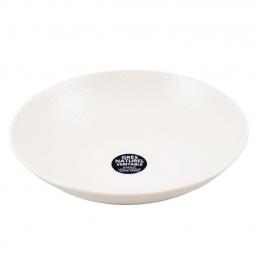 Белая тарелка для супа с выразительной текстурой Vesuvio