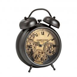 Настольные часы-будильник со стеклянным циферблатом