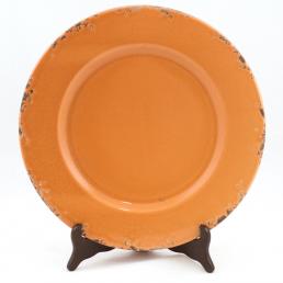 Керамическое блюдо оранжевое в стиле шебби-шик "Помпеи"