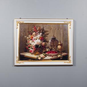 Репродукция картины Decor Toscana Цветы и малина 60×80 см