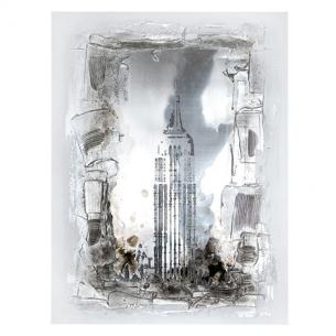 Металлическая 3D картина "Нью Йорк"