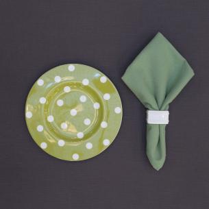 Салфетка тканевая столовая зеленая