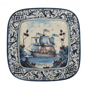 Настенная тарелка на морскую тематику