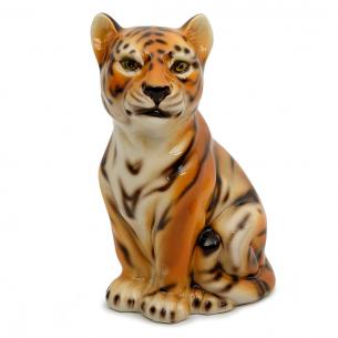 Керамическая статуэтка в виде маленького тигренка