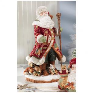 Роскошная керамическая статуэтка Деда Мороза