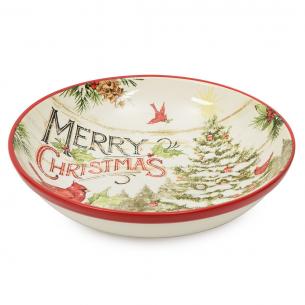 Объемный салатник из керамики "Прекрасное Рождество"