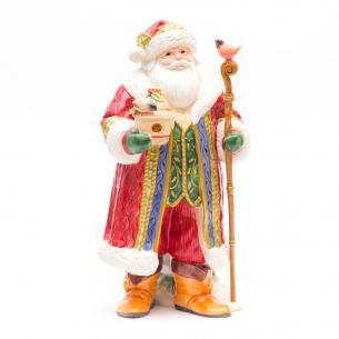 Большая статуэтка с ручной росписью Дед Мороз