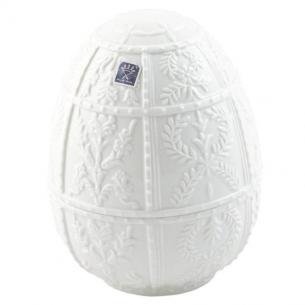 Шкатулка-яйцо керамическая белая Palais Royal