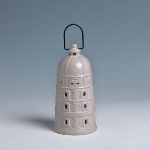 Фигурный подсвечник-фонарь из керамики "Пизанская башня"