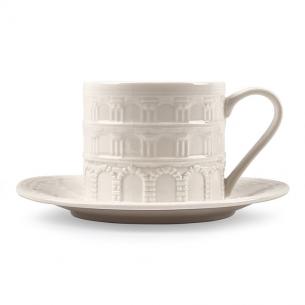 Чашка чайная белая "Истории города"