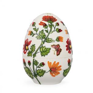 Пасхальное яйцо-шкатулка из фарфора «Мальвы» Palais Royal