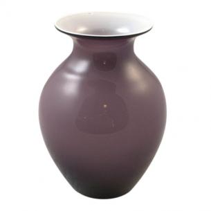 Стеклянная ваза фиолетового цвета Fiore