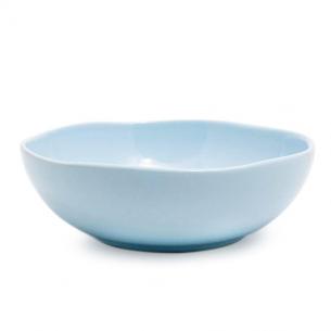 Голубой керамический салатник Ritmo