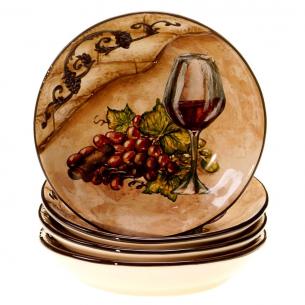 Набор тарелок для супа с декором "Тосканский натюрморт"