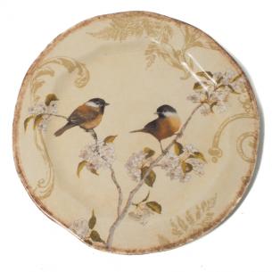 Тарелка салатная из керамики с изысканным рисунком "Шопен"
