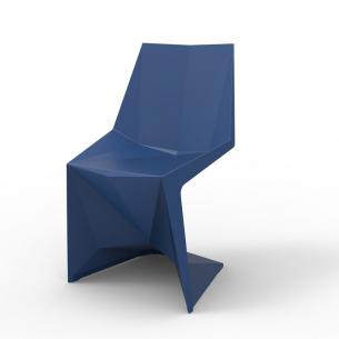 Креативный обеденный стул темно-синего цвета Voxel