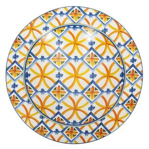 Глубокое блюдо из прочной керамики с орнаментом Medicea