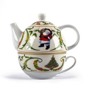 Чайный набор Christmas Maison, чашка с заварником