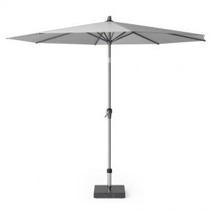 Светло-серый уличный зонт с круглым куполом Riva