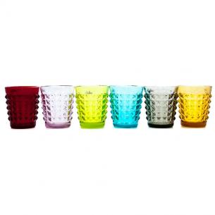 Набор из 6-ти стаканов разных цветов Tiffany