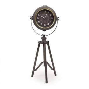 Часы напольные металлические на треноге Pier Loft Clocks & Co