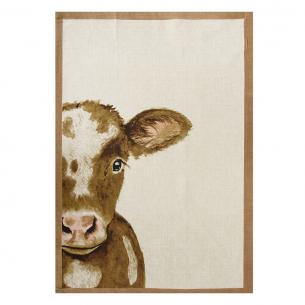 Хлопковое полотенце с изображением коровы Candy Farm