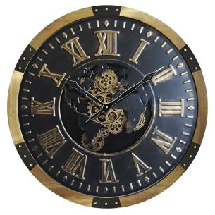 Настенные часы с металлическим циферблатом