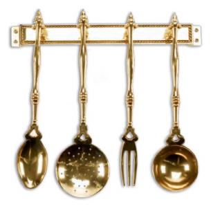 Набор кухонный декоративный в цвете "античное золото"
