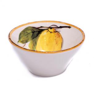 Пиала глубокая керамическая с яркой росписью "Лимоны"