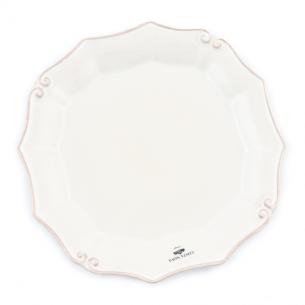 Тарелка салатная из огнеупорной керамики белого цвета Barroco