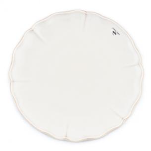 Тарелка обеденная белая из коллекции огнеупорной керамики Alentejo