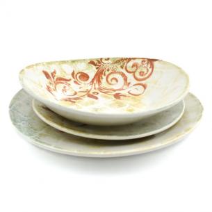 Комплект тарелок в этно-стиле "Кантри"