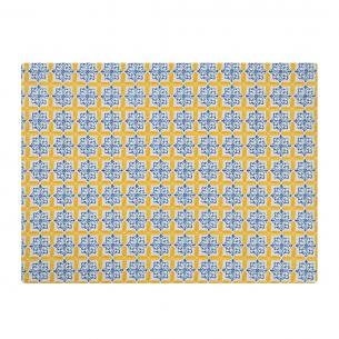 Полотенце кухонное с желто-голубым орнаментом Medicea