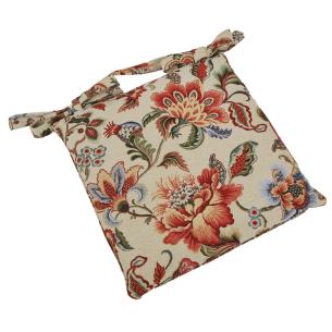 Подушка для стула двусторонняя "Праздник цветов" Villa Grazia Premium