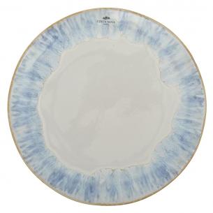 Тарелка обеденная Costa Nova Brisa синяя 26 см