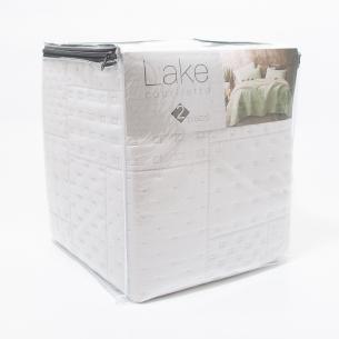 Покрывало белое Centrotex Lake Cube Quilt 260×260 см