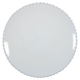 Тарелка обеденная белая в стиле прованс Pearl
