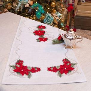 Гобеленовая столовая дорожка "Рождественский ноктюрн"