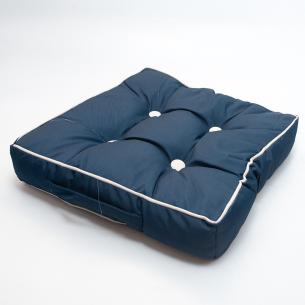 Подушка для стула Centrotex Shine синяя/слоновая кость
