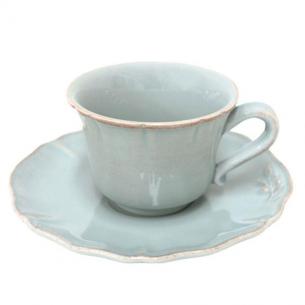 Чайная чашка с блюдцем бирюзового цвета Alentejo