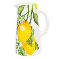 Кувшин керамический с фруктовым дизайном "Солнечный лимон"