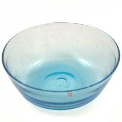 Прозрачный салатник голубого цвета Matisse