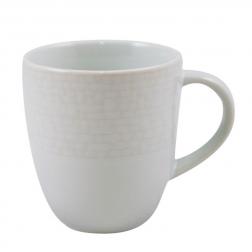 Чашка белая чайная в современном стиле Cotton