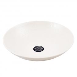 Белая тарелка для супа с выразительной текстурой Vesuvio