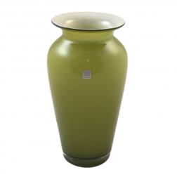 Небольшая ваза из стекла оливкового цвета Fiore