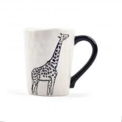 Чашка керамическая с изображением жирафа Masai