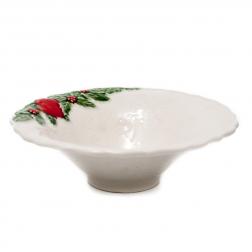 Тарелка суповая керамическая "Рождественская гирлянда"