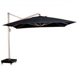 Зонт для улицы большой серо-черный Icon premium