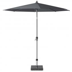 Круглый зонт для улицы антрацитового цвета Riva